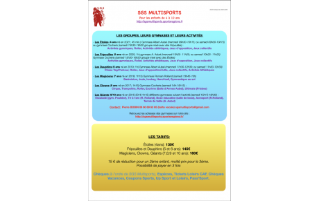 La fiche d'inscription pour la saison 25-26 est disponible!